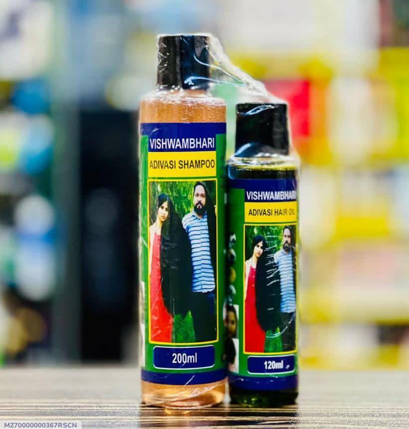 Adivasi Herbal Hair Oil And Shampoo Deal Pack Of 2