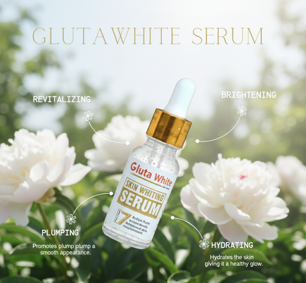Gluta White Whitening Face Glowing Serum – Brightening & Hydrating 30ml