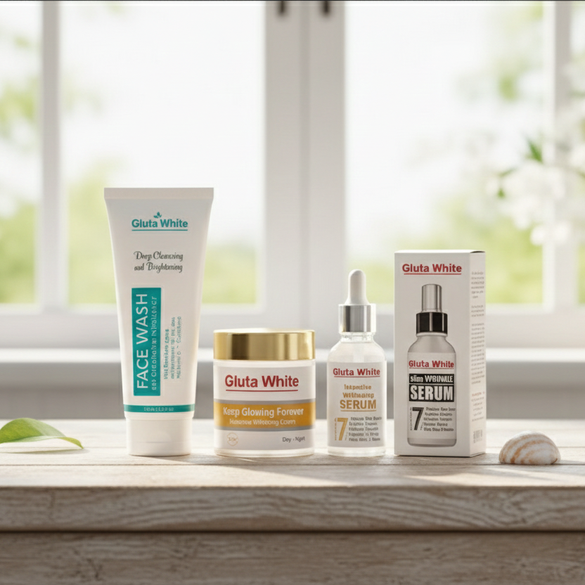 Gluta White Ultimate 3-in-1 Skin Brightening & Anti-Aging Complete Care Set