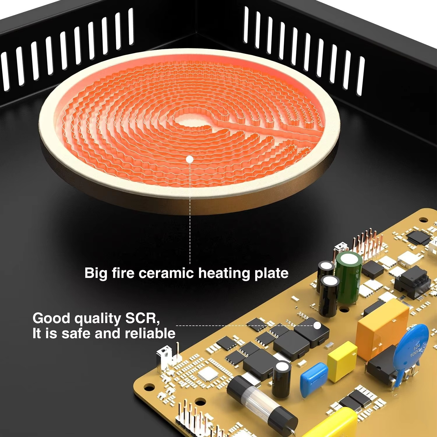 RAF 3500W Electric Infrared Stove – High-Power Hot Plate Cooker