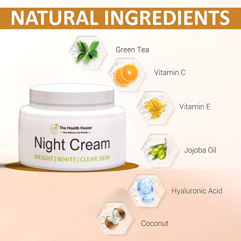 Nocturne Radiance Night Cream Overnight Skin Restoration  For Smooth Healthy Skin - 150g