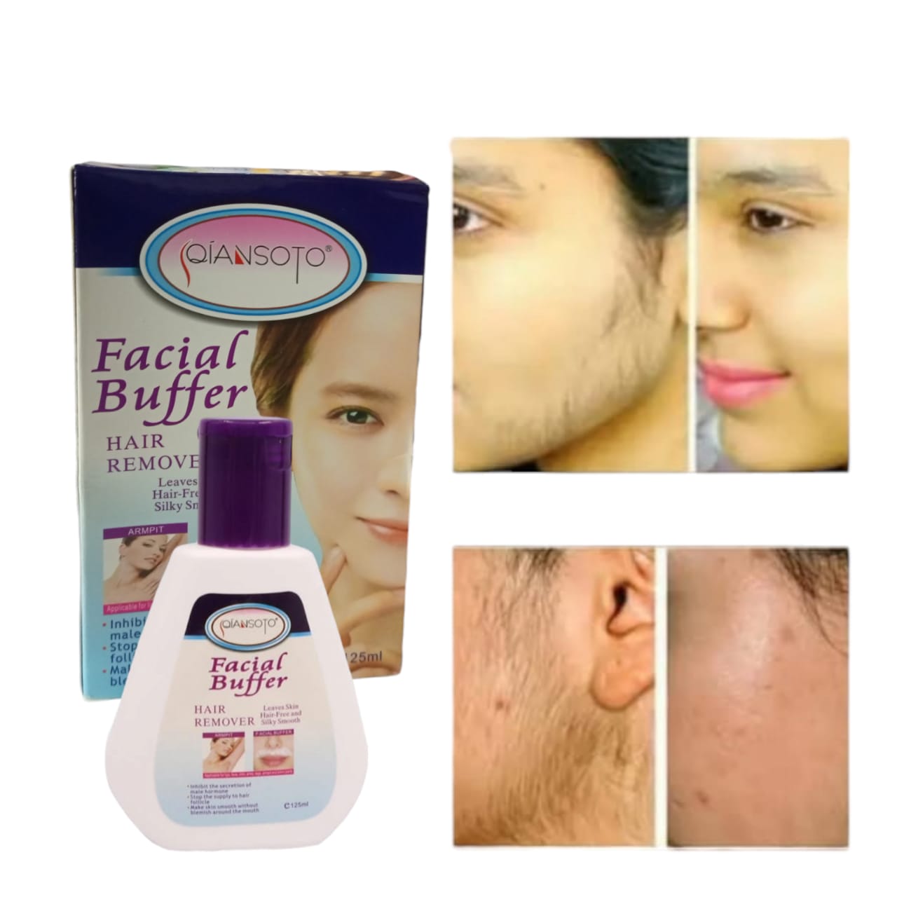 Face hair remover cream  (125ml)